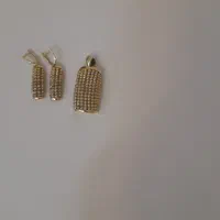 نیم ست البر نادو حک شده ترک ودستبند