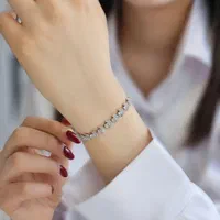 دستبند نقره کارتیه یک در میان نگین دار روکش طلا|بدلیجات|تبریز, |دیوار