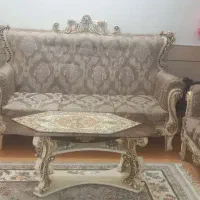 مبل سلطنتی ۷ نفره|مبلمان خانگی و میز عسلی|کاشان, درب اصفهان|دیوار