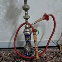قلیان تنه برنز حکاکی شده (معاوضه)|کلکسیون و سرگرمی|ری, |دیوار