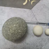 سنگ آسیاب با سنگ فسیل