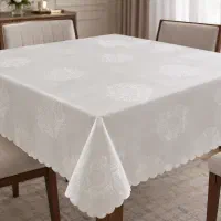 رومیزی ژاگارد مستطیل ۱۲۰*۱۵۰ طرح رمانس رزین تاژ