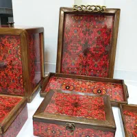 جعبه چوبی رزینی