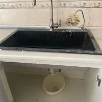 کابینت MDF بدنه فلزی به همراه سینک و شیر و هود|کتابخانه، شلف، قفسه‌های دیواری|تهران, اکباتان|دیوار