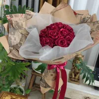 گل رز روبانی|گل مصنوعی|جهرم, |دیوار