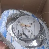 لوستر سه طبقه کریستال مدرن