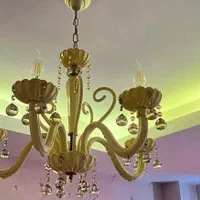 لوستر چینی خارجی ۵ شاخه به همراه دیوارکوب دوشاخه