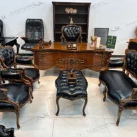 میز مدیریت ویکتوریا ،، مبلمان اداری منبت