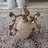 لوستر سقفی تک حباب آشپزخونه برنز