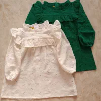 پیراهن موسلین خامه دوزی دخترانه