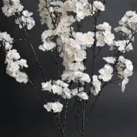 شکوفه بلند سفید ۵ شاخه