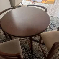 میز ناهارخوری کم جا نو،رومیزی وگلدان هدیه