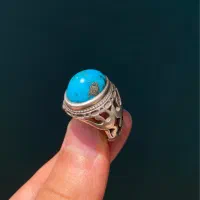 انگشتر فیروزه نیشابور بکر طبیعی