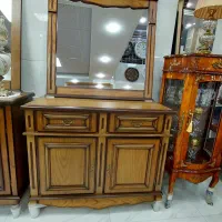 آینه‌کنسول(۲درب) چوبی طرح جدید