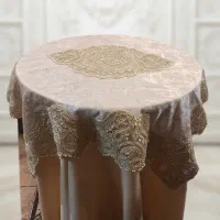 ۵تیکه رومیزی دانتل ترکیه کارشده طرح درباری