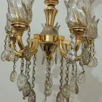 لوستر برنجی پنج شعله|لوستر و چراغ آویز|فردیس, شهرک ۱۱۰|دیوار