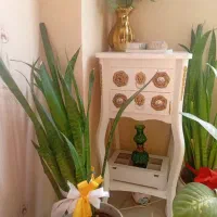 میز تلفن سفید