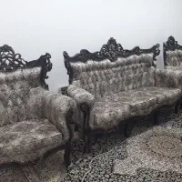 فروش مبل ۹ نفره سلطنتی رنگ فندقی