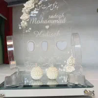 لوح اثر انگشت پول ارایی سینی حنا گل ارایی سینی بله