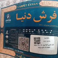 دو عدد فرش کرم خاکستری