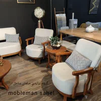 مبل مینی مال لهستانی 7نفره قالب راش گرجستان شرکتی|مبلمان خانگی و میز عسلی|آبیک, |دیوار