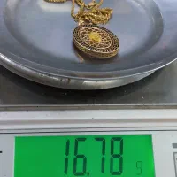 طلا مدال دوطرفه ورساچه و زنجیردیپلمات(بدون اجرت)|جواهرات|تبریز, |دیوار