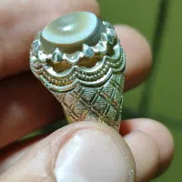 انگشتر فدیوم آصف ساواس باباقوری عقیق زرد فیروزه|جواهرات|ری, شهرری|دیوار