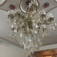 لوستر ۶ شاخه و ۴شاخه تمام برنج و ساعت دیواری برنجی|لوستر و چراغ آویز|قرچک, مهدیه|دیوار