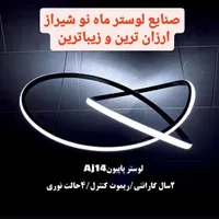 لوستر مدرن لاینر بیضی|لوستر و چراغ آویز|شیراز, سیاه سنگ|دیوار