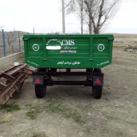 بارکش تریلر تراکتور مزرعه سبز صفر خشک خشک