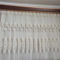 فروش پرده بازیر پرده وکتیبه به همراه میله پرده