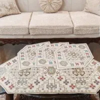 ست رومیزی ابریشم طلاکوب
