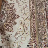 یک جفت فرش 6متری 18رنگ ابریشم تمام نخ درحدنو