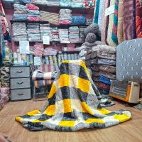 پتو خشتی چهار خونه ضخیم