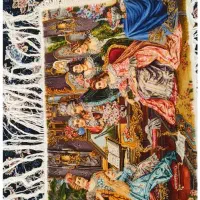 تابلوتابلو فرش پیانو زن نفیس کوچک