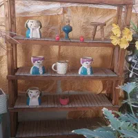 استند چوبی پایه گل