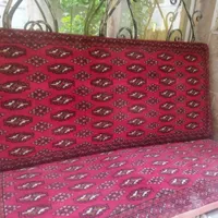 یک جفت پشتی وپرده چوبی