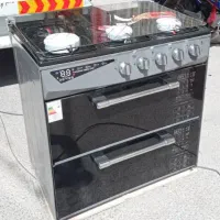 گاز طرح فر نگین زیبا صفحه لعابی نو با گارانتی