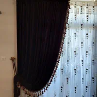 پرده مخمل سالم چپ وراست تمیزوسالم|پرده، رانر، رومیزی|شاهین‌شهر, فردوسی|دیوار