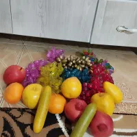 میوه های مصنوعی کنار سالنی برنز و ظروف چینی|صنایع دستی و سایر لوازم تزئینی|کرمانشاه, |دیوار