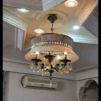 یک عدد لوستر ۵ شعله جنس برنز کاملا سالم|لوستر و چراغ آویز|ری, شهرری|دیوار