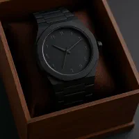 ساعت فول مشکی-همراه جعبه