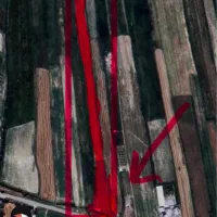 زمین بر جاده زراعی شش دانگ سند ۱۴ هزار متر مساحت