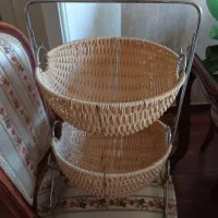 سبد سیب زمینی و پیاز  پایه دار