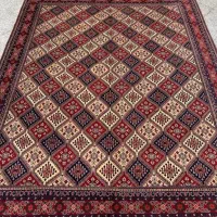 فرش دستبافت تمام‌کرک ۱۲متری کرم/اقساط