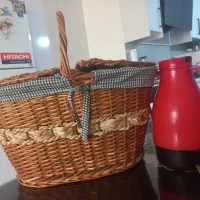 سبد حصیری پیکنیکی