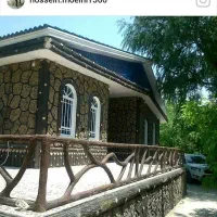 نمای طرح سنگ و چوب