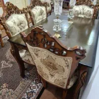 غذاخوری چهارنفره چوب راش بسیار تمیز و درحد نو