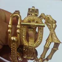 ۳عدد دستبند نقره آبکاری طلا