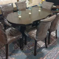 میز ناهار خوری ۶نفره درحدنونو چوب راش اصل|میز و صندلی غذاخوری|شیراز, مسلم|دیوار